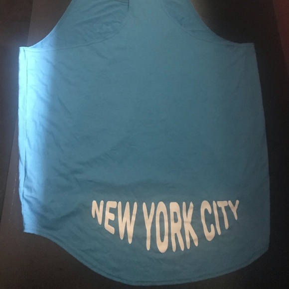 *New, XL-Blue tank top: w/the words: Take Flight. - Picture 3 of 4